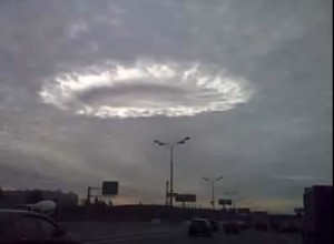 UFO Halo Ring Over Moscow